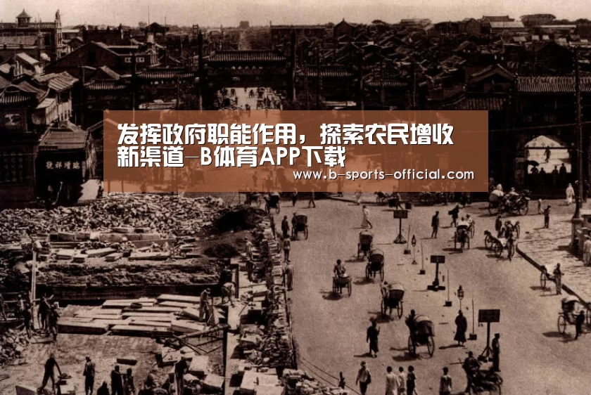 发挥政府职能作用,探索农民增收新渠道-B体育APP下载(图3) B体育平台